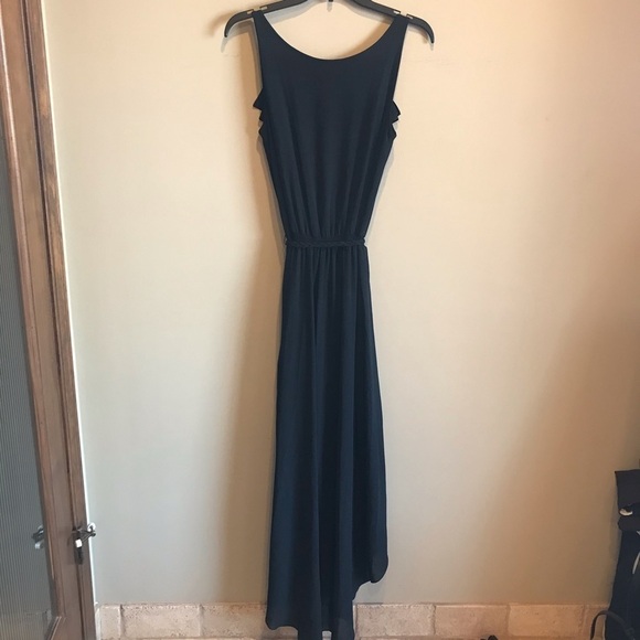 VINTAGE Cache Black Ruffled Maxi Dress XS - Picture 7 of 7